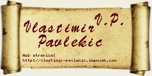 Vlastimir Pavlekić vizit kartica